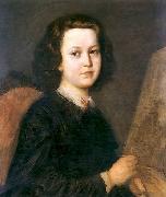 Aleksander Kotsis Portrait of a paintress Jezefina Geppert oil painting